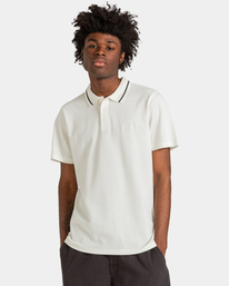 2 Myloh - Short Sleeve Polo Shirt for Men White ELYKT00128 Element