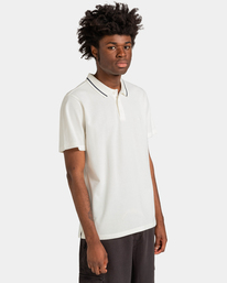 3 Myloh - Short Sleeve Polo Shirt for Men White ELYKT00128 Element