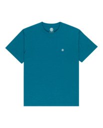 0 Icon Embroidery - T-Shirt à manches courtes pour Homme Bleu ELYKT00168 Element