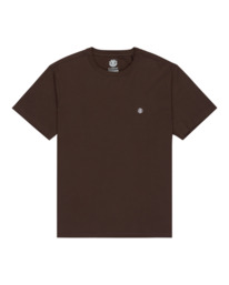 0 Icon Embroidery - Maglietta a maniche corte da Uomo Brown ELYKT00168 Element