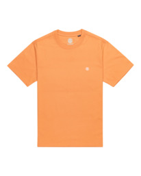 0 Icon Embroidery - Short Sleeve T-Shirt for Men Orange ELYKT00168 Element