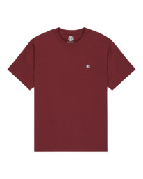 0 Icon Embroidery - Camiseta de manga corta para hombre Rojo ELYKT00168 Element