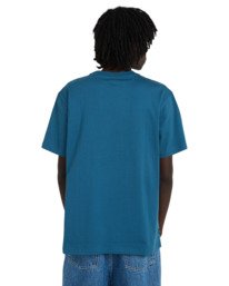 6 Icon Embroidery - T-Shirt à manches courtes pour Homme Bleu ELYKT00168 Element