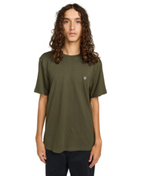 3 Icon Embroidery - T-Shirt für Männer Braun ELYKT00168 Element