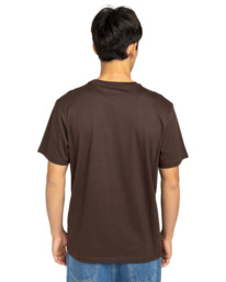7 Icon Embroidery - Maglietta a maniche corte da Uomo Brown ELYKT00168 Element