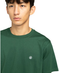 4 Icon Embroidery - T-Shirt à manches courtes pour Homme Vert ELYKT00168 Element