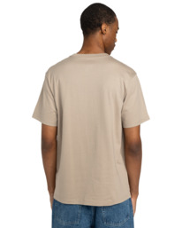 5 Crail  - Short Sleeves T-shirt for Men Beige ELYKT00168 Element