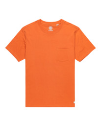 0 Icon - Camiseta de manga corta con bolsillo para Hombre Naranja ELYKT00175 Element