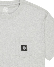 2 Icon - T-shirt à manches courtes à poche pour Homme Gris ELYKT00175 Element