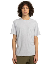 3 Icon - Camiseta de manga corta con bolsillo para Hombre Gris ELYKT00175 Element