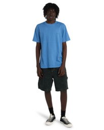 5 Lowcase Pigment - Short Sleeve T-Shirt for Men Blue ELYKT00177 Element