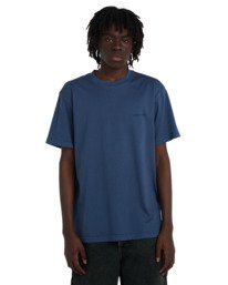 2 Lowcase Pigment - T-shirt de manga curta para homem Azul ELYKT00177 Element