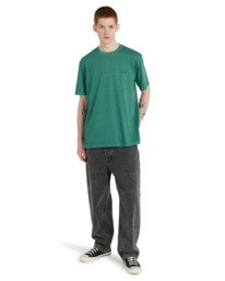 5 Lowcase Pigment - Short Sleeve T-Shirt for Men Green ELYKT00177 Element