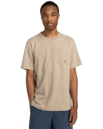 2 Cipher - Short Sleeves T-Shirt for Men Beige ELYKT00184 Element