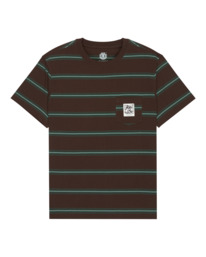 0 Bigfoot Pocket Label - Short Sleeve T-Shirt for Men Brown ELYKT00191 Element