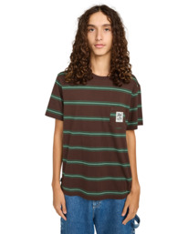 2 Bigfoot Pocket Label - Short Sleeve T-Shirt for Men Brown ELYKT00191 Element