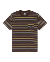 0 Icon Label Pocket - Maglietta a maniche corte da Uomo Brown ELYKT00198 Element