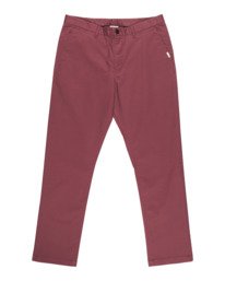0 Regular Twill - Chino Trousers for Men Purple ELYNP00188 Element