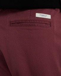 5 Regular Twill - Chino Trousers for Men Purple ELYNP00188 Element