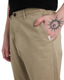 2 Regular Twill - Chino pour Homme Beige ELYNP00188 Element