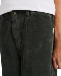 4 Regular Comfort Corduroy - Chino Trousers for Men Black ELYNP00191 Element