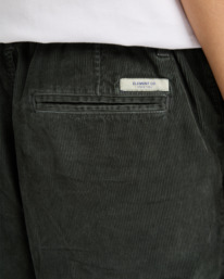 5 Regular Comfort Corduroy - Chino Trousers for Men Black ELYNP00191 Element