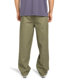 6 Big Pleated - Chino-Hose für Männer Grün ELYNP00193 Element