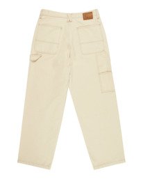 1 Big Carpenter Canvas - Carpenter Trousers for Men White ELYNP00201 Element