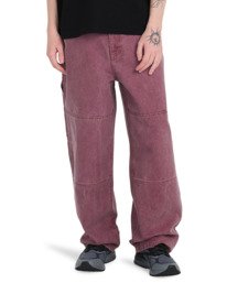 2 Big Carpenter Canvas - Carpenter Trousers for Men Purple ELYNP00201 Element