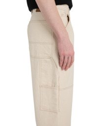 7 Big Carpenter Canvas - Carpenter Trousers for Men White ELYNP00201 Element