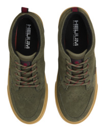 3 Preston 2 - Water-Resistant Leather Shoes for Men Green ELYS300031 Element