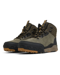 1 Donnelly Elite - Wasserabweisende Lederschuhe für Männer Grün ELYS300035 Element