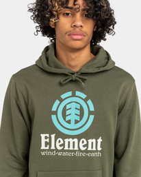 4 Vertical - Felpa con cappuccio da Uomo Green ELYSF00183 Element