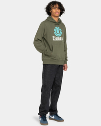 5 Vertical - Felpa con cappuccio da Uomo Green ELYSF00183 Element