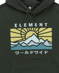 2 Kyoto - Sweat à capuche pour Homme Noir ELYSF00259 Element