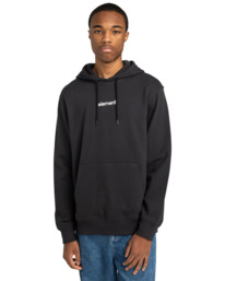 2 Simple Logo - Pullover Hoodie for Men Black ELYSF00267 Element