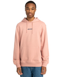 2 Simple Logo - Pullover Hoodie for Men Pink ELYSF00267 Element