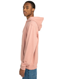 3 Simple Logo - Pullover Hoodie for Men Pink ELYSF00267 Element