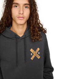 2 Timber Signs Po - Sudadera con capucha para hombre Negro ELYSF00313 Element