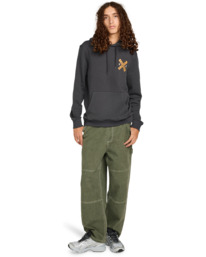 4 Timber Signs Po - Sudadera con capucha para hombre Negro ELYSF00313 Element
