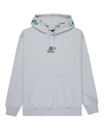 0 Horn - Sweat &agrave; capuche pour Homme Gris ELYSF00343 Element