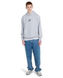 5 Horn - Sweat &agrave; capuche pour Homme Gris ELYSF00343 Element