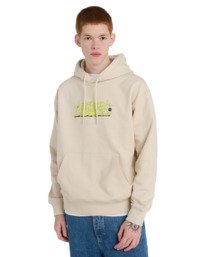 2 Mellow - Sweat &agrave; capuche pour Homme Beige ELYSF00344 Element
