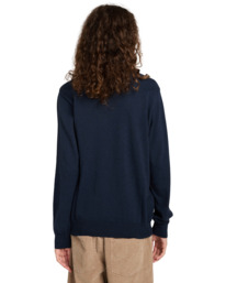 6 Icon Embroidery Sw - Maglione girocollo da Uomo Blue ELYSW00115 Element