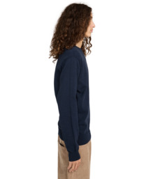 3 Icon Embroidery Sw - Maglione girocollo da Uomo Blue ELYSW00115 Element