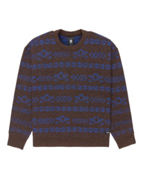 0 Shoreton Cr - Jersey de cuello redondo para hombre Marron ELYSW00122 Element