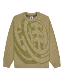0 Double Icon Cr - Jersey de cuello redondo para hombre Verde ELYSW00129 Element