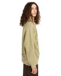 3 Double Icon Cr - Jersey de cuello redondo para hombre Verde ELYSW00129 Element