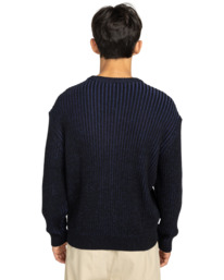 7 2Tone Rib Cr - Jersey de cuello redondo para hombre Azul ELYSW00130 Element