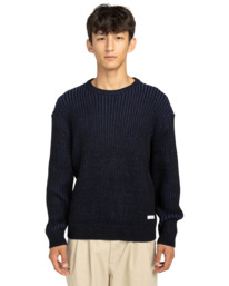 2 2Tone Rib Cr - Jersey de cuello redondo para hombre Azul ELYSW00130 Element